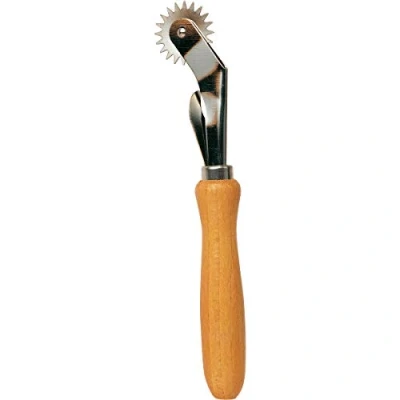 Image of Prym Copier Wooden Handle and Serrated Metal Wheel, Wood, Silver, One Size