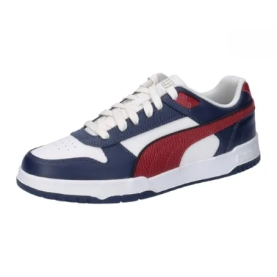 Image of PUMA Unisex RBD Game Low Sneaker, Club Navy Intense RED Warm White, 5.5 UK