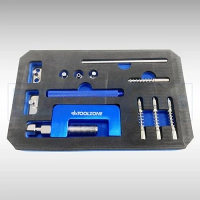Image of Dunnet Tools Chain Breaker &amp; Riveting Tool With Gloves Universal Splitter Set Rivet Motorbike Car Kit Motorcycle Professional Diy And Riveter