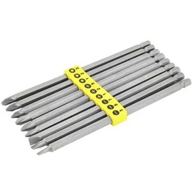 Image of Rolson 30339 9 pc 150 mm Screwdriver Bit Set
