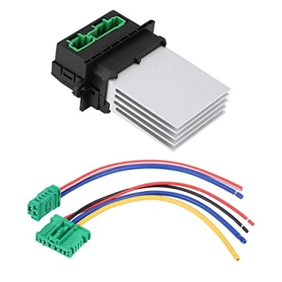 Image of Blower motor Resistor, Fan Resistor Heater with Wiring Plug Harness 6441l2 for Scenic I/ii/grand Ii/megane Ii/clio Iii/twingo+blower resistor+blower resistor+770104839