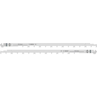 Image of Bosch 2x PRO Wood TF350M Tandem Saw Blade Set (for Construction wood, Length 408 mm, Professional Accessory All Purpose Saw)