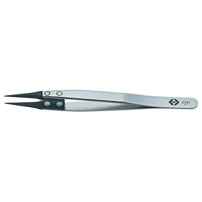 Image of C.K CarbofibESD Tweezer 2391 130mm