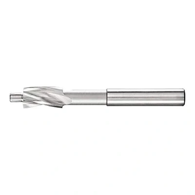 Image of PFERD HSS Flat Countersink with Guide pins, Diameter 10.0 mm, Shaft 8 DIN 373, 25203116, for Threaded core Holes.