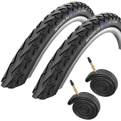 Image of Schwalbe Land Cruiser 700 x 40c Hybrid Bike Tyres with Presta Tubes (Pair)