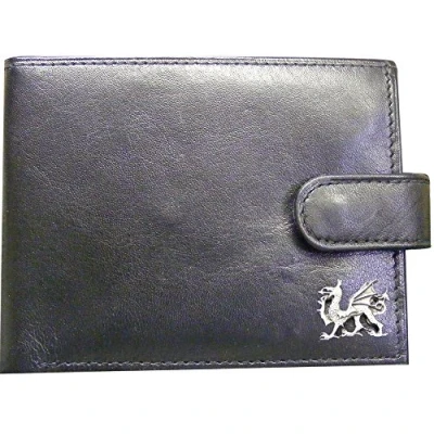 Image of Knight Leather Wallet with Pewter Welsh Dragon badge attached [Luggage]