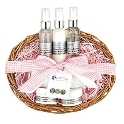 Image of teenage girls gifts organic,teenage skincare sets girls,teenage girl gift set,vegan pamper sets,Birthday for girls, face wash spots and acne prone skin