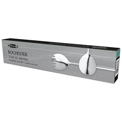 Image of Stellar Rochester Polished Salad Servers Gift Box Set