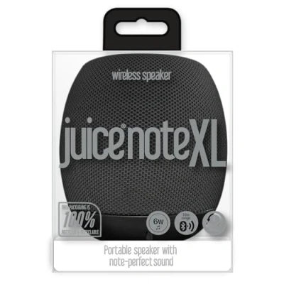 Image of Juice Note XL Portable Bluetooth Speaker, Wireless Rechargeable Device, Super Bass, Stereo, for Iphone, Ipod, Ipad, Samsung, Smartphone, Mp3 Player, Tablet, Laptop, PC, Travel, Black