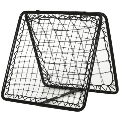 Image of HOMCOM Angle Adjustable Double Sided Rebounder Net Training Aid Target Soccer Goal Kickback For Football, Baseball, Basketball 75L x 75W cm
