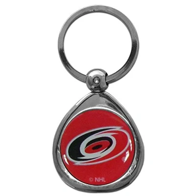 Image of Siskiyou NHL Sports Fan Shop Carolina Hurricanes Chrome Key Chain One Size Team Colors