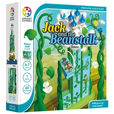 Image of Smart Games Jack &amp; The Beanstalk, Preschool Puzzle Game with 60 Challenges, 4 7 Years