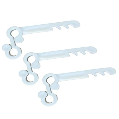 Image of Gutter Brush Clips White [30 Pack] Keeps Brush/Gutter Mesh Guards in Place