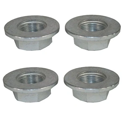Image of 4 Alko Knott Axle Axles Trailer Brake Drum Hub Nut One Shot 24mm x 2.0mm M24