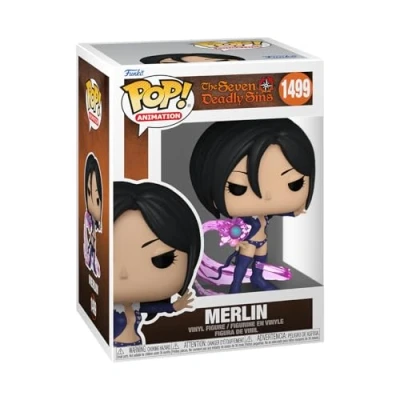 Image of Funko POP! Animation: Seven Deadly Sins Merlin Collectable Vinyl Figure Official Merchandise Toys for Kids &amp; Adults Anime Fans Model Collectors and Display