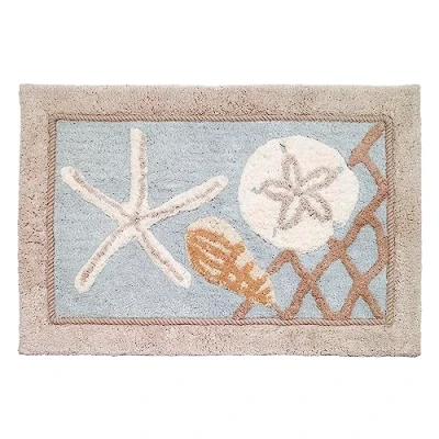Image of Avanti Linens Bathroom Rug, Soft &amp; Absorbent Bath Mat, Beach Inspired Accessories (Seaglass Collection, 20&quot; x 30&quot;)