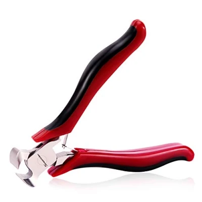 Image of SPEEDWOX 4 Inches End Nippers Mini Cutting Pliers Micro Precision Cutters Functional Wire Cutter with Spring Pull Nails Brads Professional Jewelry Making Shoes Repair Tool