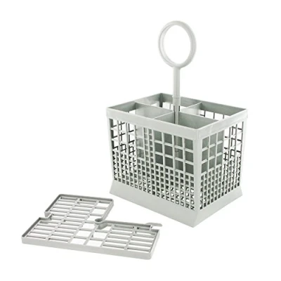 Image of 4 Compartment Cutlery Basket Fits Bosch/Siemens Dishwasher, Dark Grey
