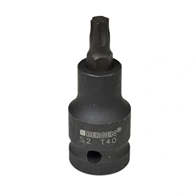Image of T40 x 53mm 1/2 Drive Short Impact Impacted Torx/Star Male Socket