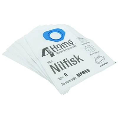 Image of First4Spares 5 Pack Microfibre Vacuum Cleaner Hoover Bags for Nilfisk Type G Equiv&#039; 82095000