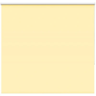 Image of vidaXL Roller Blind Blackout Yellow 165x150 cm Fabric Width 161.6 Polyester
