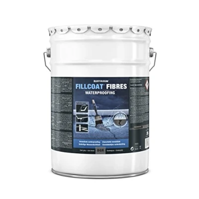Image of RUST OLEUM 26.DGR.20 Fill coat Fibres, Instant Waterproofing In Any Weather, Dark grey