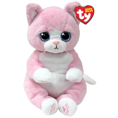 Image of TY Lillibelle Cat Beanie Bellies Medium 24cm Squishy Baby Soft Plush Toys Collectible Cuddly Stuffed Teddy