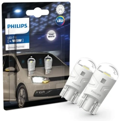 Image of PHILIPS Ultinon Pro3100 LED T10 car signalling bulb (W5W), 6.500K cool white
