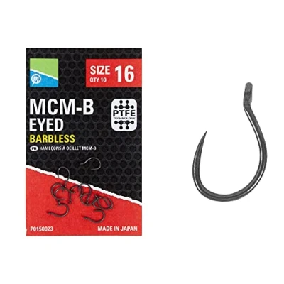 Image of Preston Innovations MCM B Barbless Hooks: Size 18
