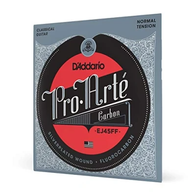 Image of D&#039;Addario Guitar Strings Pro Arte Classical EJ45FF Carbon Silver Plated Wrap, Composite Dynacore, Trebles Normal Tension