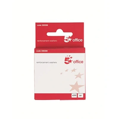 Image of 5 Star Office Vinyl Reinforcement Washers [Box 250]