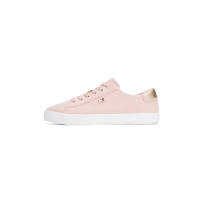Image of Tommy Hilfiger VULC LACE UP Sneaker Trainers, Women&#039;s, Size: 5, Pink Textile