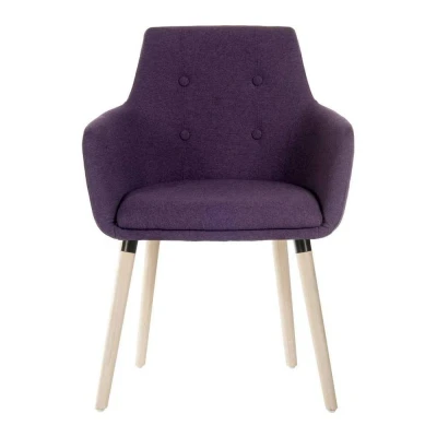 Image of TEKNIK 4 Legged Fabric Reception Chair Plum