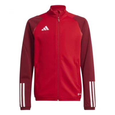 Image of adidas Unisex Kid&#039;s Tiro23 C Tr Jky Tracksuit Jacket, Team Power Red 2, 128