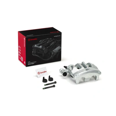 Image of 4474200083, 4474208400, A4474200083, A4474208400 Brake caliper BREMBO F BR 050 Grey Cast Iron MERCEDES BENZ: Vito Tourer, Van, V Class
