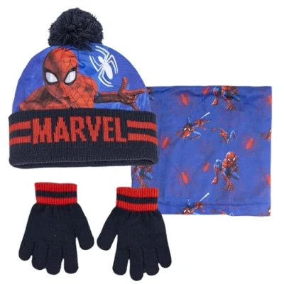 Image of Marvel Spiderman Winter Set Red/Blue One Size