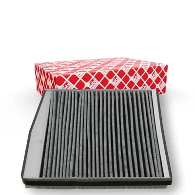 Image of 30630754, 30676413, 9171756 Pollen Filter FEBI BILSTEIN 19538 Activated Carbon 280mm 250mm 42mm VOLVO: XC90 I, V70 2, S60 I