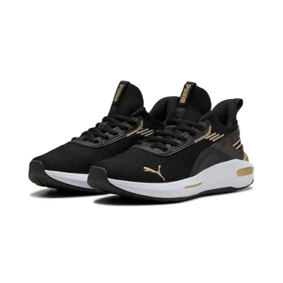 Image of Puma Softride ENZO 5 Unisex Training shoe black/goldcoloured, Size: 3.5, Black/gold/coloured shoes