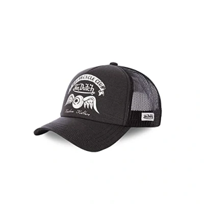 Image of Von Dutch Boys&#039; Crew Net Trucker Cap, Black, One size