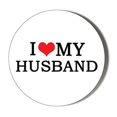 Image of Gift Insanity I LOVE MY HUSBAND 45mm Novelty Badge
