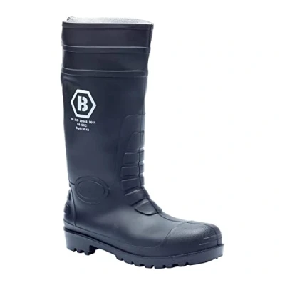 Image of Blackrock Steel Toe Cap Wellingtons, Waterproof Safety Wellies, Knee High, Wide Calf Wellington Boots Mens Womens, Work Boots, Warm Fishing Size 9
