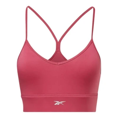 Image of Reebok Women&#039;s Workout Ready Tri Back Padded Sports Bra, Semi Proud Pink, XS UK