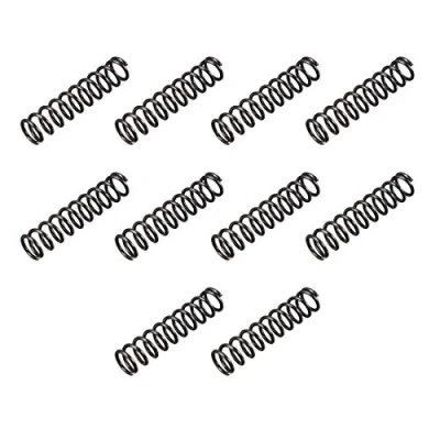 Image of sourcingmap Compression Spring 1.2mm Wire Dia , 9mm OD 40mm Free Length Steel Extension Spring,Black,10Pcs