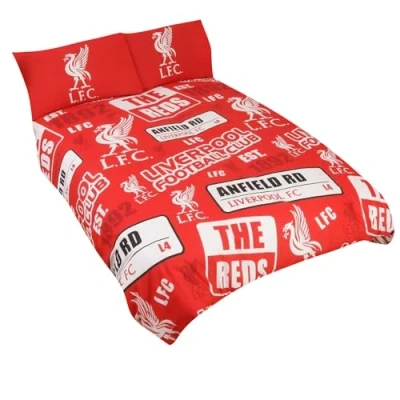 Image of Liverpool Patch Single Duvet Cover (Duvet 135cm x 200cm) (1 Pillow Case 50cm 75cm) One Size