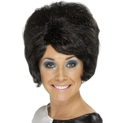 Image of Smiffys 60&#039;s Beehive Wig Black(Size: US One Size)