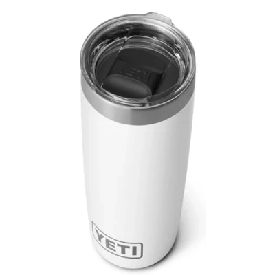 Image of YETI Rambler Tumbler, Vaccum Insulated Stainless Steel Tumbler with Magslider Lid, White, 10 oz (296 ml)
