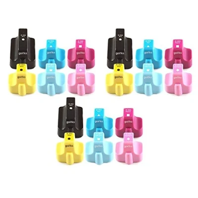 Image of Go Inks 3 Compatible Set of 6 to replace HP 363 Printer Ink Cartridge (18 Inks) Black, Cyan, Magenta, Yellow, Light Magenta Compatible/non OEM for Photosmart Printers