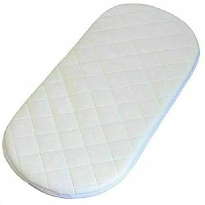 Image of Microfibre Hypoallergenic Quilted Baby Fully Breathable Value Oval Mattresses Fits Chicco Hug 4 in 1 Mattress 76 x 40 3 cm