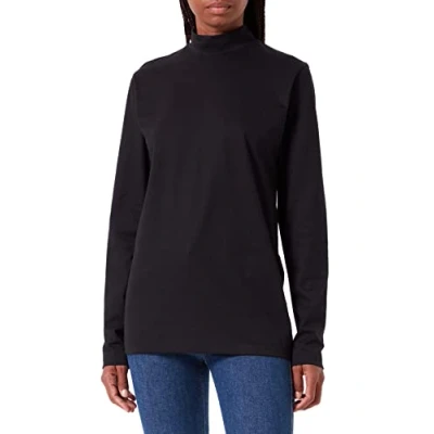 Image of Trigema Women&#039;s 537509 Longsleeve T Shirt, Black, M