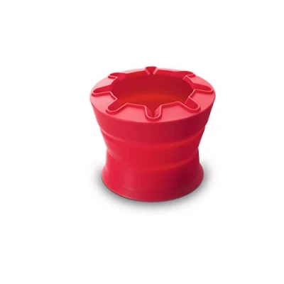 Image of LAMY Aquaplus Water Cup 543 Foldable with Brush Tray in Red Ideal for School Lessons
